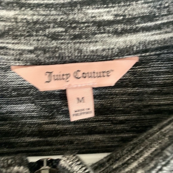 Just juicy couture size medium zip up to gray jacket with detail on pockets - Picture 4 of 5